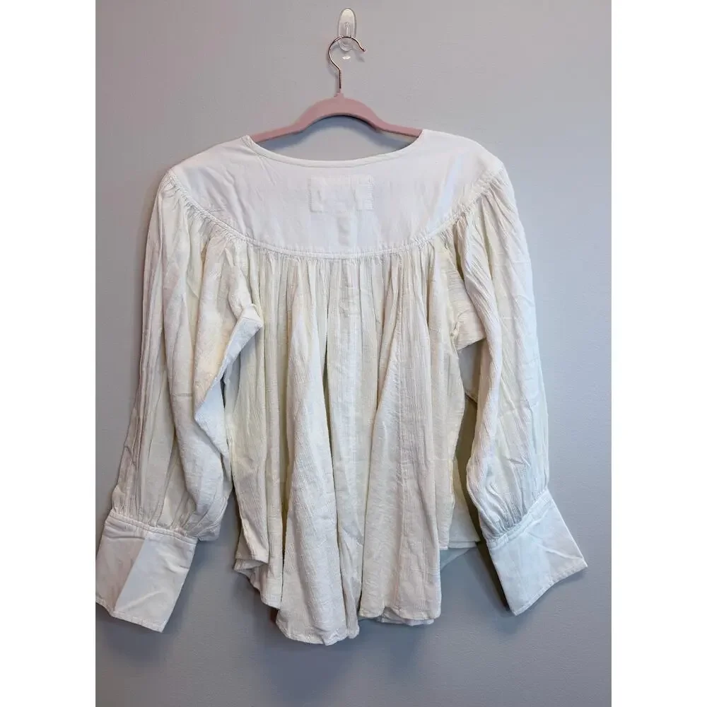 FREE PEOPLE Malibu Crinkle Top Medium NWT